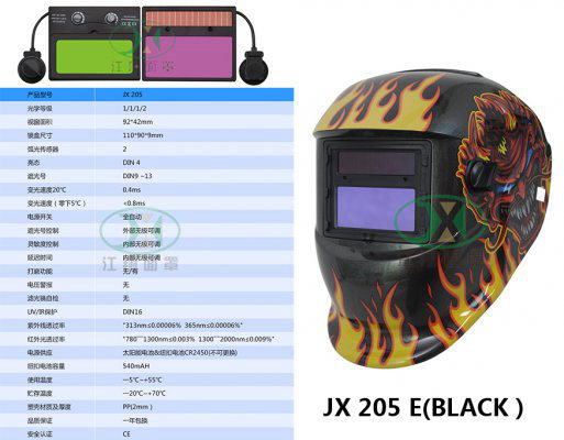 JX 205 E(BLACK）